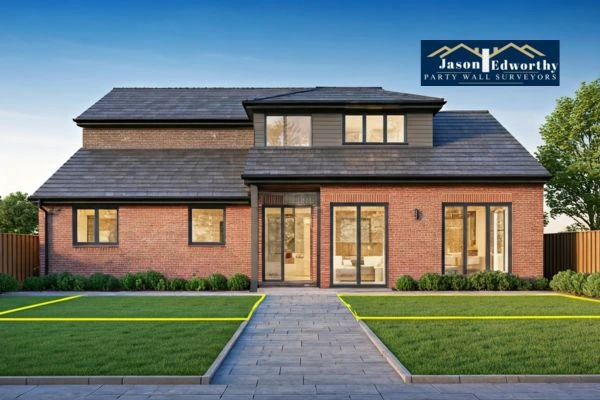 Home extension focusing on boundary line Worthing