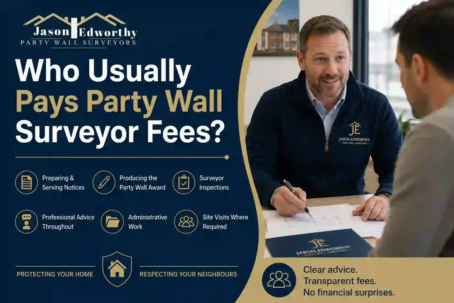 Who Usually Pays Party Wall Surveyor Fees Worthing?