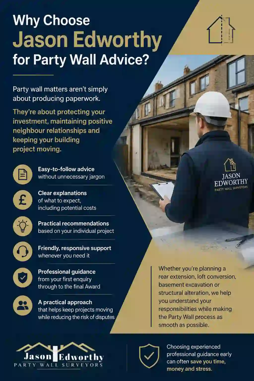 Why Choose Jason Edworthy for Party Wall Advice Worthing?